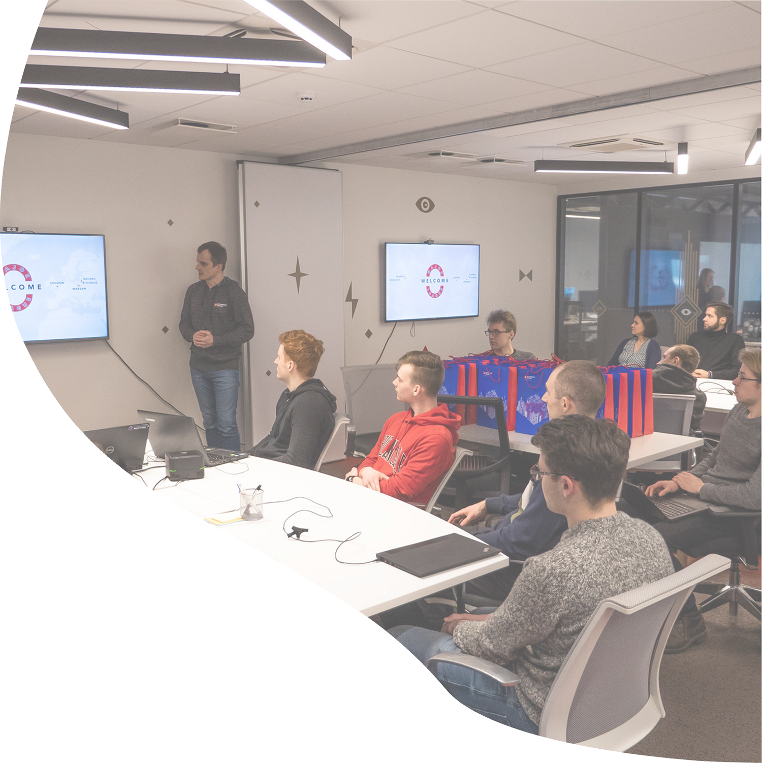 Students sitting in the lecture 