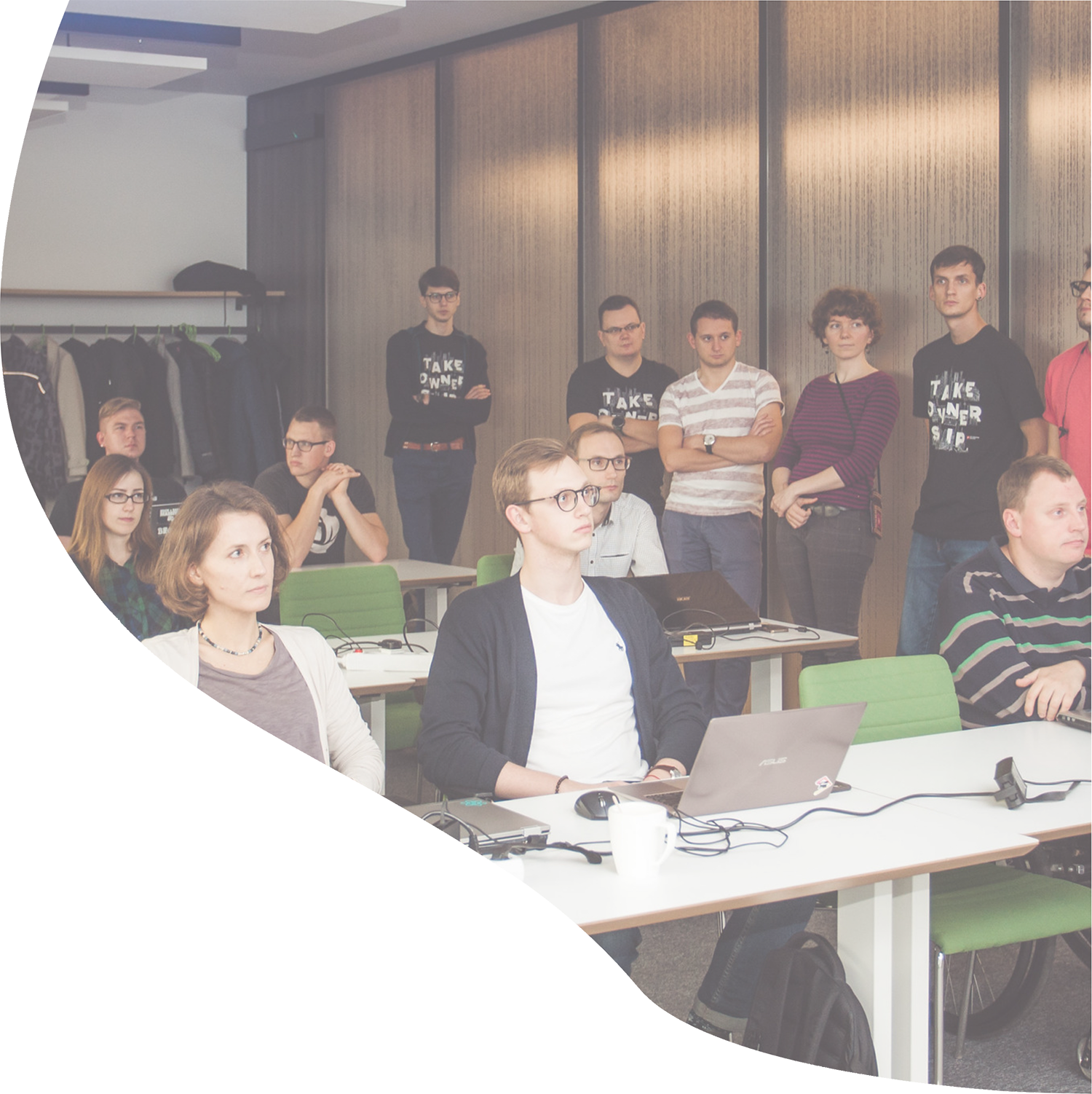 Students sitting in the lecture 